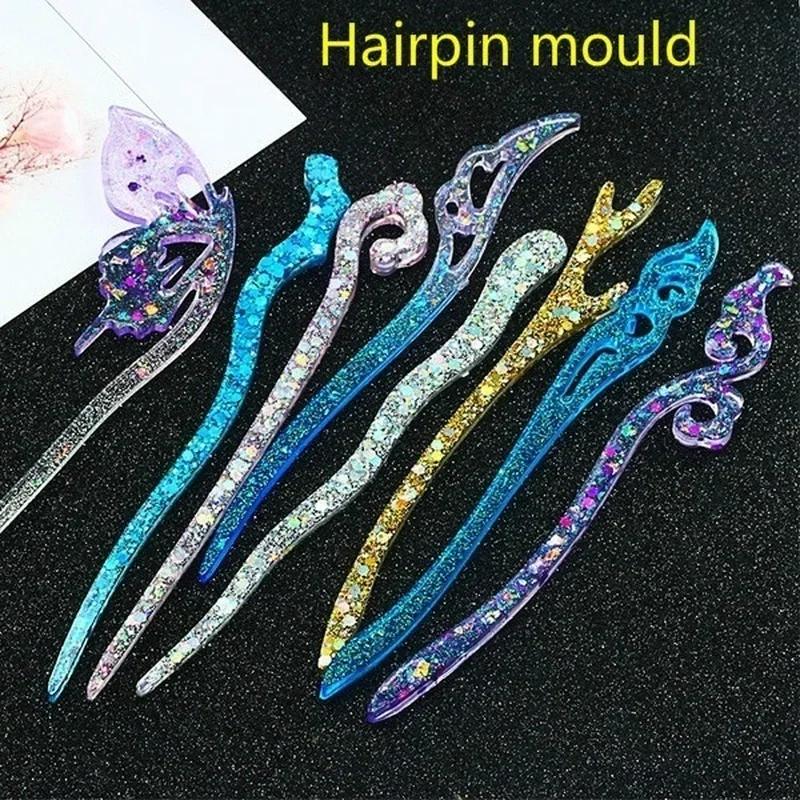 Resin Craft Material - 새로운 투명 머리핀 실리콘 특수 금형