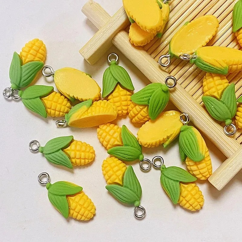20개 재미있는 미니 옥수수 야채 레진 참 장식품 인공 - Resin Craft Material 리뷰 및 가격