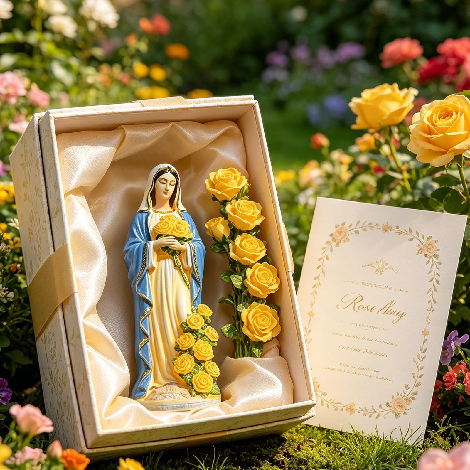 성모 마리아 태양광 정원 장식품, 태양열 레진 조각상  - Crafting Resin 리뷰 및 가격