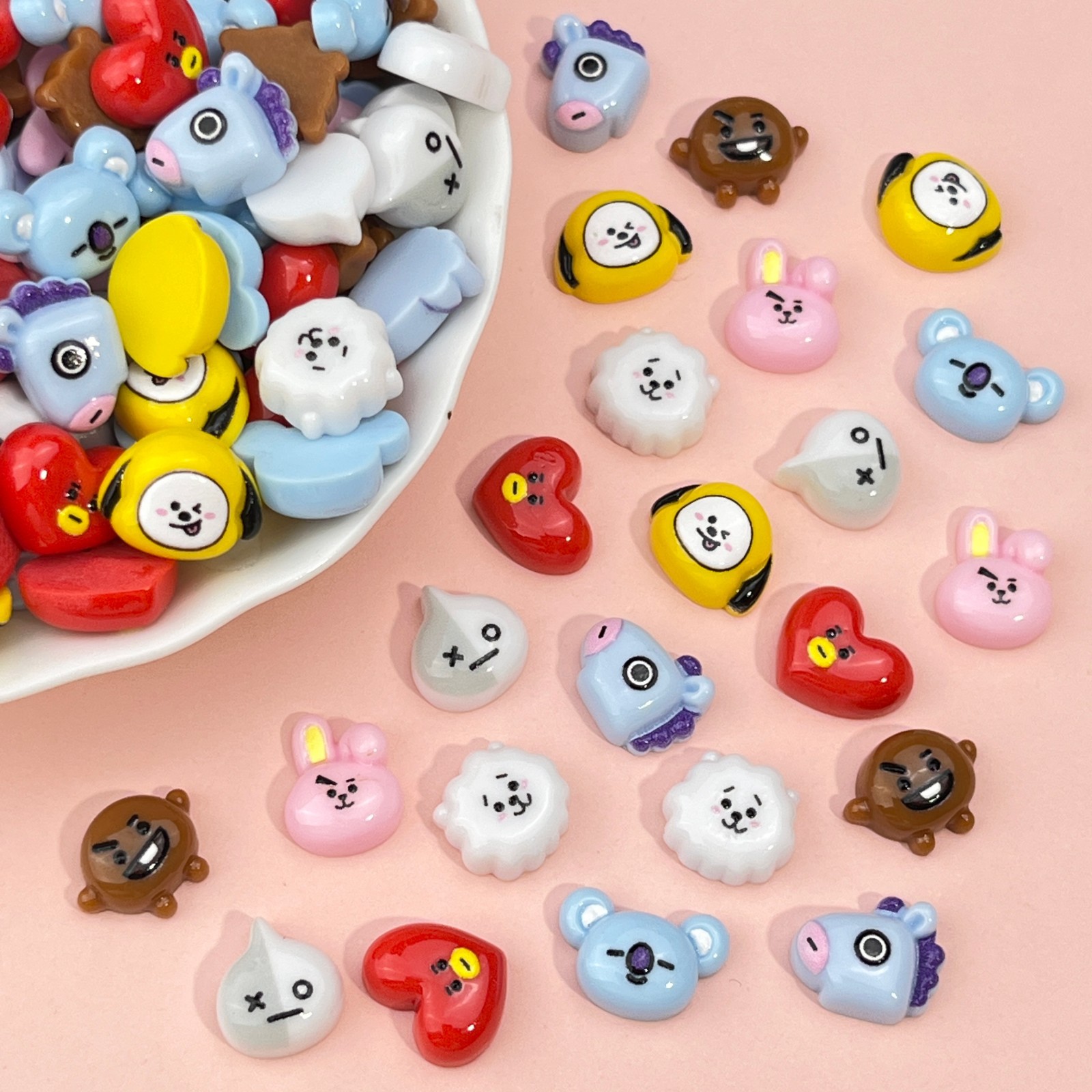 B T 21 치미 코야 RJ 슈키 타타 쿠키 네일 참  - Resin Craft Kit 리뷰 및 가격