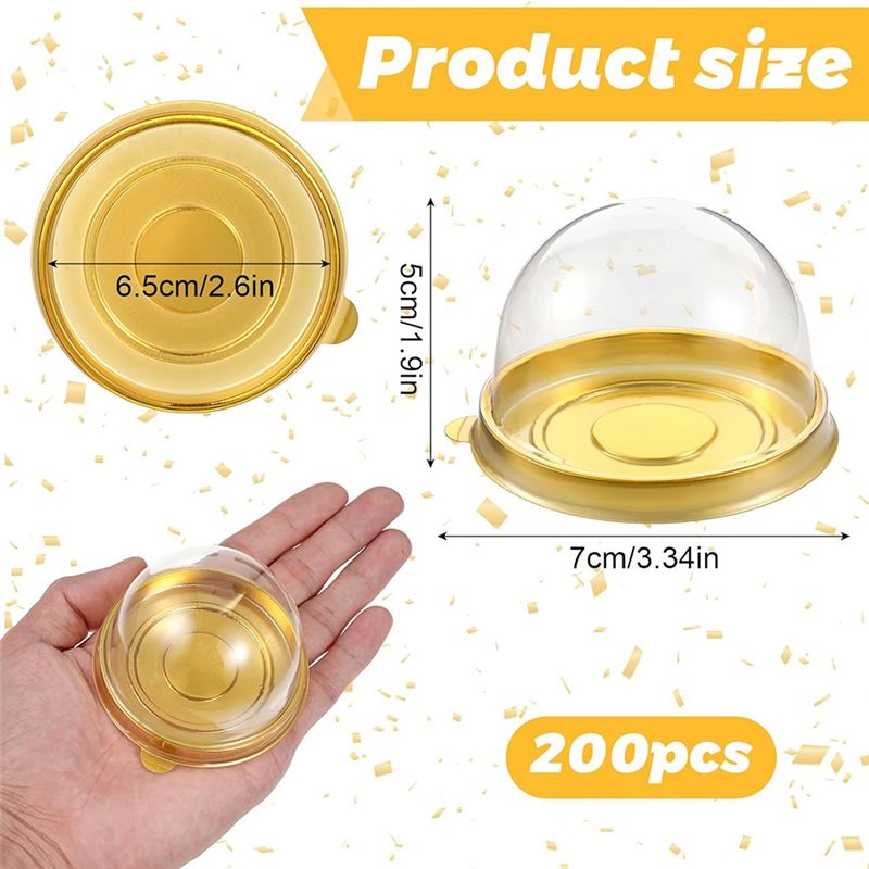 ABUN 샤퀴테리 돔(뚜껑 포함) 200개, 미니 케이 - Dome Mold Clear 리뷰 및 가격